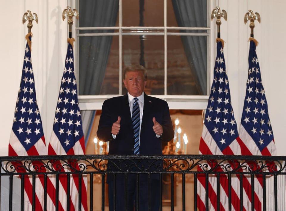 Le président américain à son arrivée à la Maison Blanche ce lundi soir. - WIN MCNAMEE / GETTY IMAGES NORTH AMERICA /