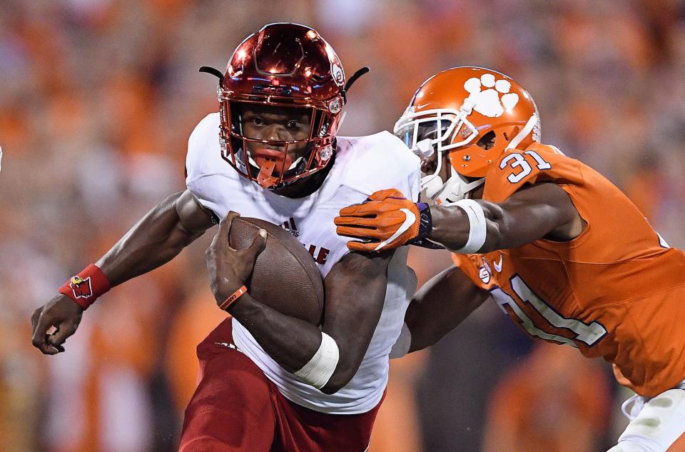 Lamar Jackson gets a rematch with Clemson on Sep. 16. (Getty)
