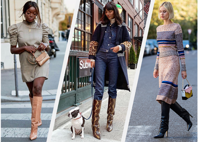 Blazers, Midi Dresses, & Tall Boots To Achieve Fall's Trendiest Outfit