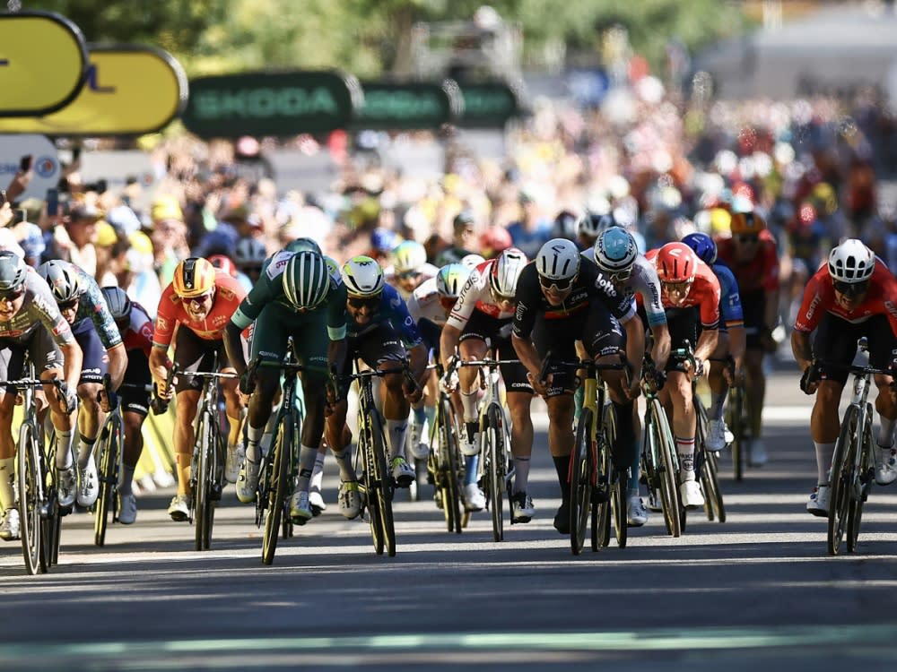 Dylan Groenewegen (r.) setzte sich durch (Anne-Christine POUJOULAT)