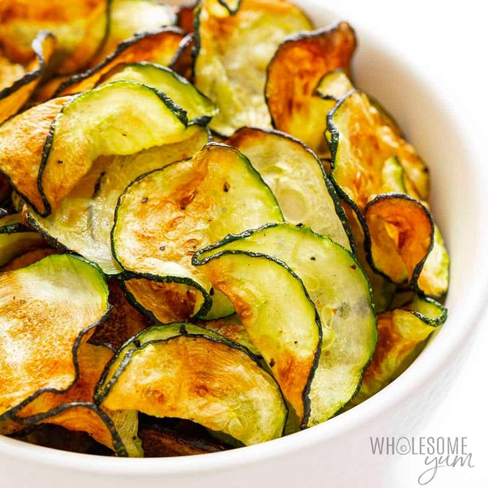 air fryer zucchini chips