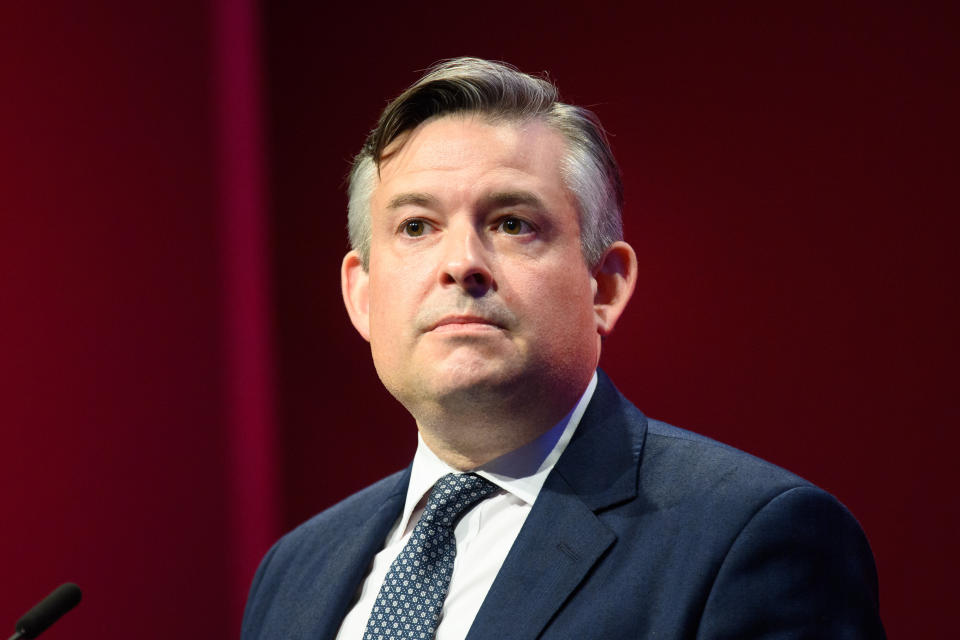 Jonathan Ashworth MP, shadow Secretary of State for Health and Social Care, speaks during the 2021 Labour Party Conference in Brighton. Picture date: Tuesday September 28, 2021. Photo credit should read: Matt Crossick/Empics