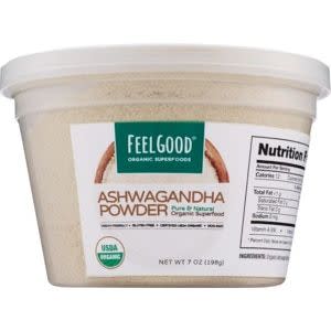 <p><a href="https://go.redirectingat.com?id=74968X1596630&url=https%3A%2F%2Fwww.cvs.com%2Fshop%2Ffeel-good-organic-superfood-ashwagandha-powder-7-oz-prodid-2210079&sref=https%3A%2F%2F" rel="nofollow noopener" target="_blank" data-ylk="slk:Shop Now;elm:context_link;itc:0;sec:content-canvas" class="link ">Shop Now</a></p><p>Ashwagandha Powder</p><p>cvs.com</p><span class="copyright">CVS</span>