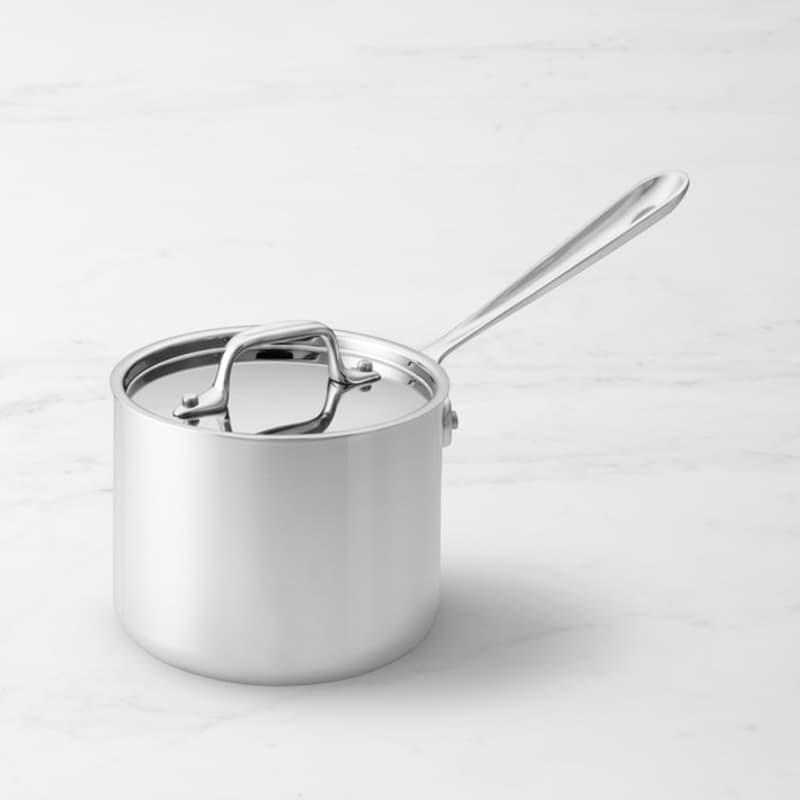 All-Clad D3 Tri-Ply Stainless-Steel Saucepan, 3 Quart