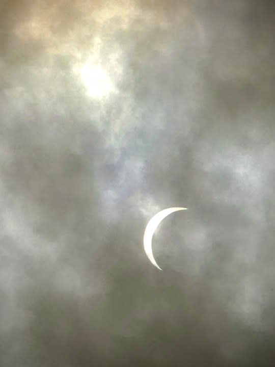 Eclipse as seen from Austin (KXAN Photo/Josh Hinkle)