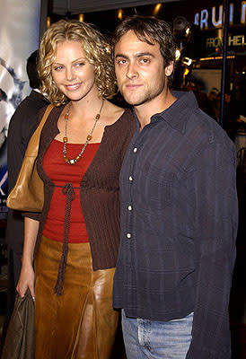 Charlize Theron and Stuart Townsend (not Stewart Copeland ) at the Westwood premiere of K-Pax