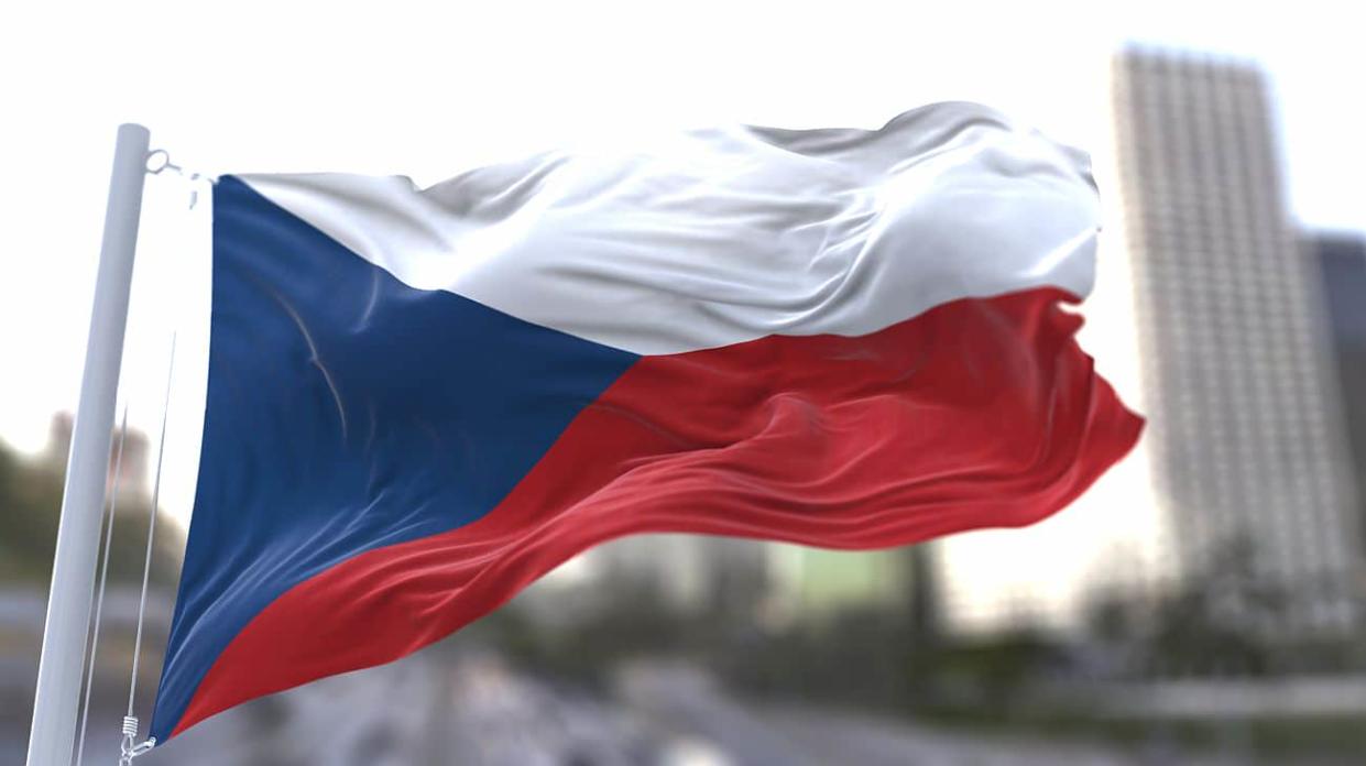 The flag of Czechia. Stock photo: Getty Images