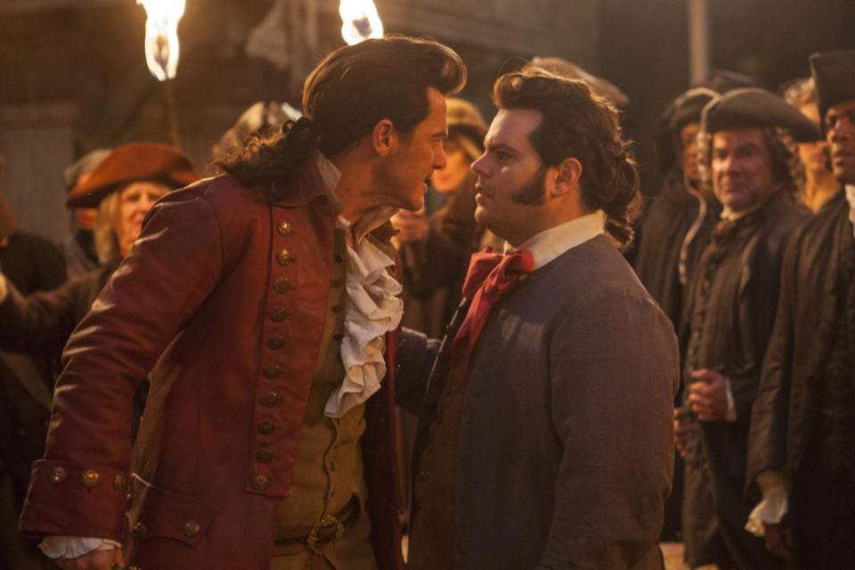 Controversial: Gaston and LeFou in Beauty and the Beast (Laurie Sparham/Disney)