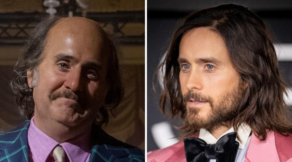 Er ist zwar auch privat äußerst wandelbar, noch mehr liebt es Jared Leto (rechts) aber - auch mit Hilfe von Make-up - in unterschiedlichsten Rolle zu schlüpfen. Aktuell ist er in "House of Gucci" als Paolo Gucci zu sehen und kaum wiederzuerkennen ... (Bild: Fabio Lovino / 2021 Metro-Goldwyn-Mayer Pictures Inc / Emma McIntyre / WireImage / Getty Images)