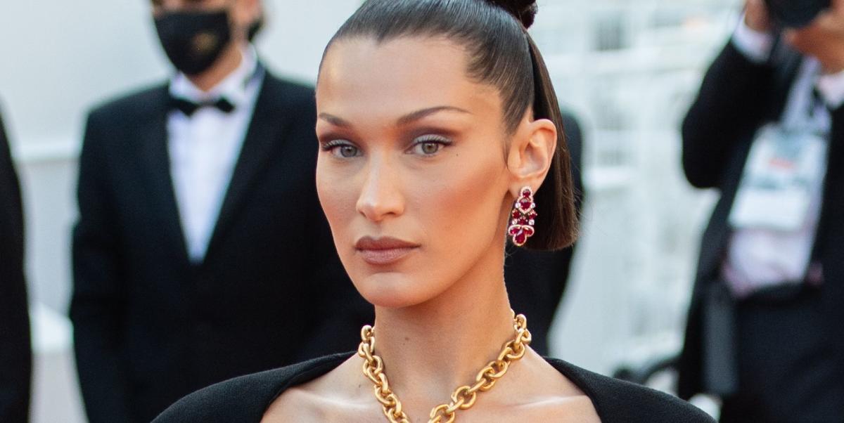 Bella Hadid Wore a Lung-Shaped Necklace as a Top on the Cannes Red Carpet