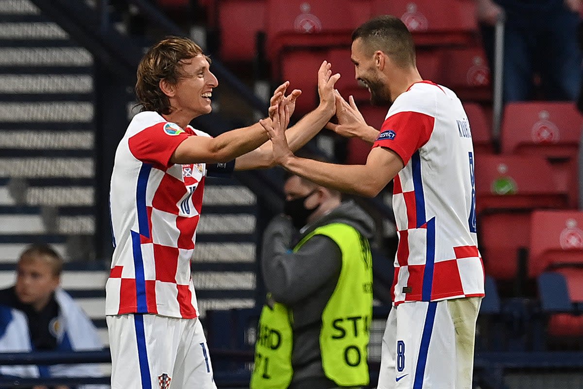 Luka Modric and Mateo Kovacic are both included in Croatia’s squad for Qatar  (POOL/AFP via Getty Images)