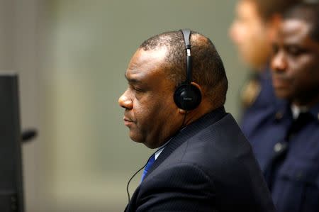 Jean-Pierre Bemba Gombo of the Democratic Republic of the Congo sits in the courtroom of the International Criminal Court (ICC) in The Hague, June 21, 2016. REUTERS/Michael Kooren