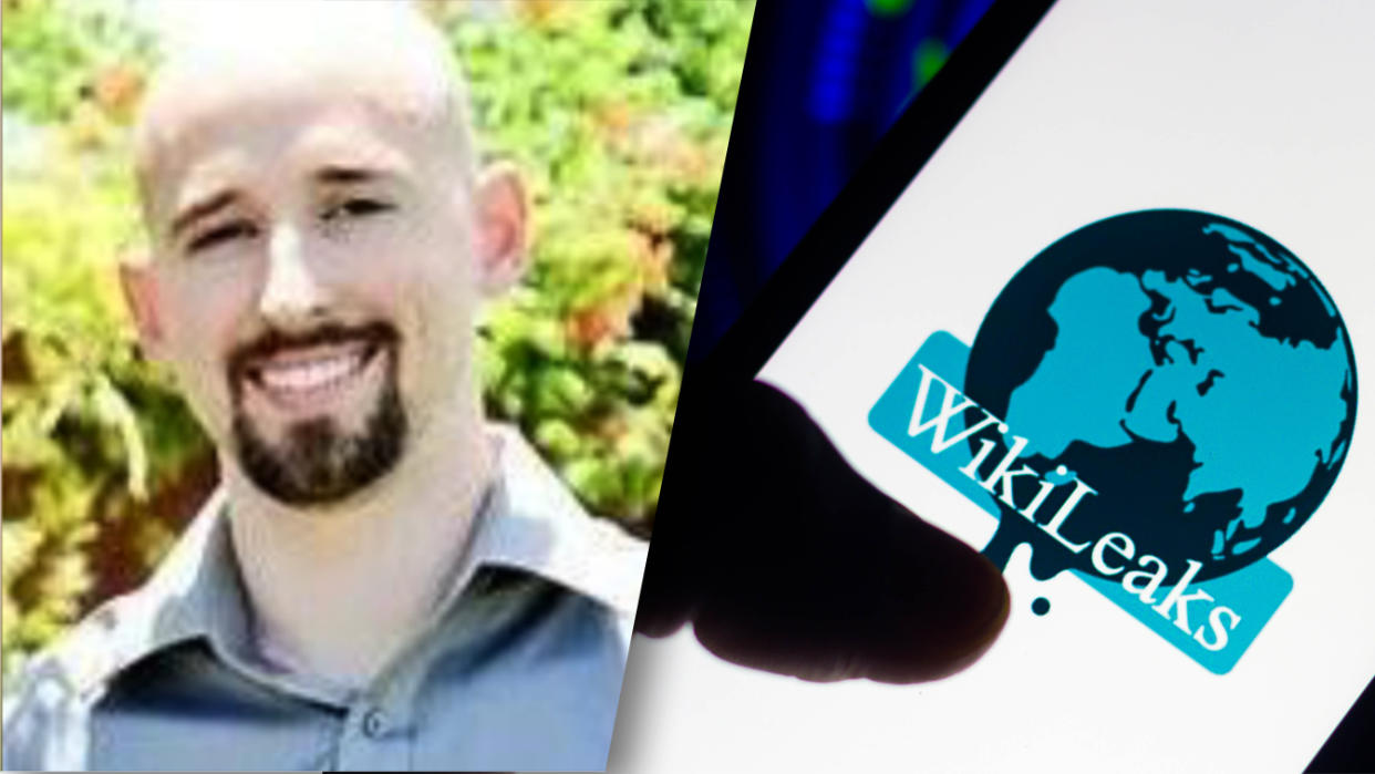 Joshua Schulte and Wikileaks. (LinkedIn, Rafael Henrique/SOPA Images/Shutterstock)