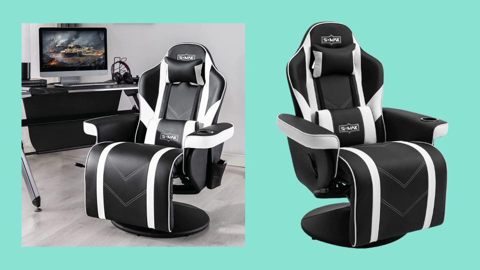 Smax gaming recliner chair is perfect for any game room or office.
