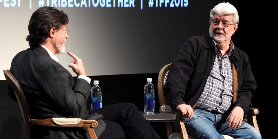 george lucas stephen colbert tribeca film festival