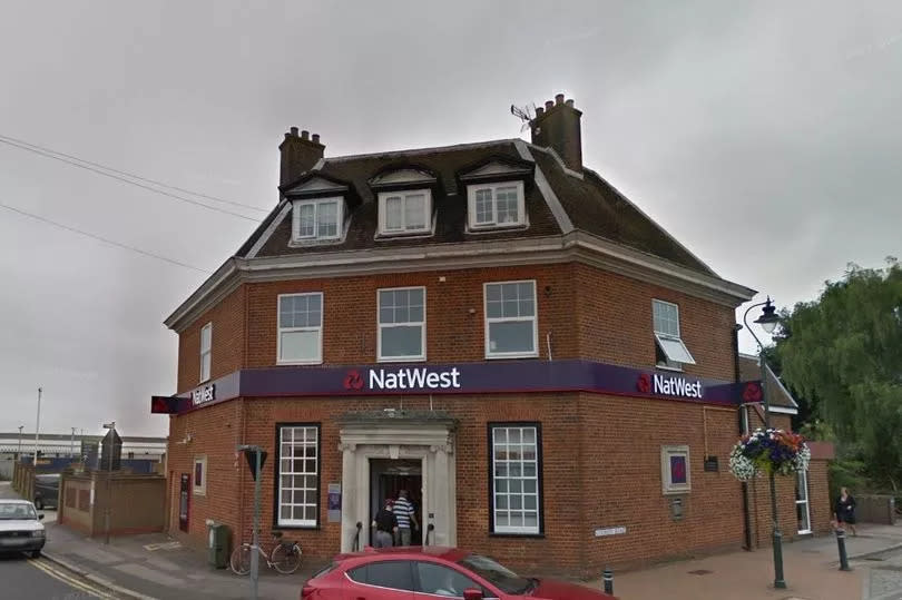 NatWest Paddock Wood - a red brick three storey building with large front entrance
