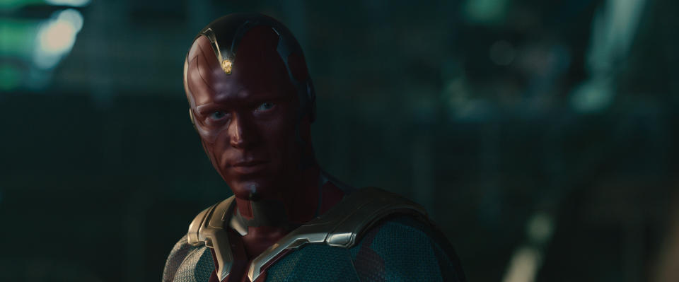 Thor played a vital part in the creation of Vision (Paul Bettany) in Marvel's Avengers: Age Of Ultron. (Marvel Studios)