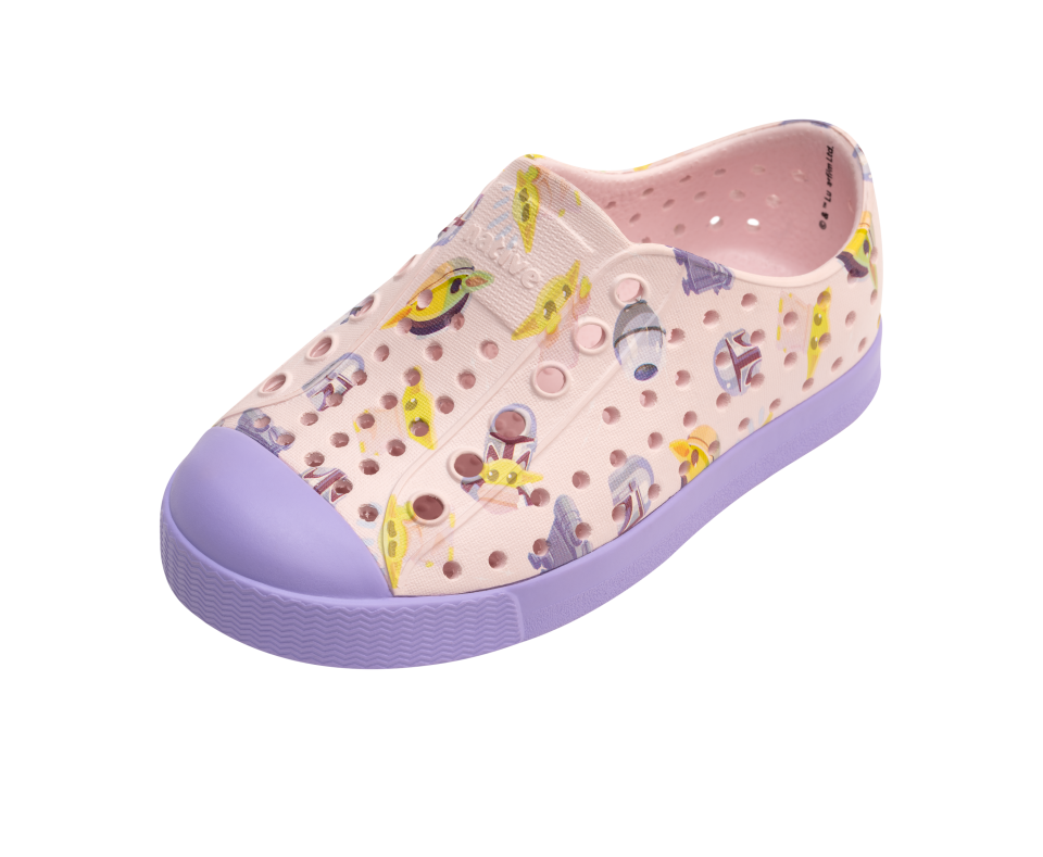 Star Wars x Native Kids Jefferson Print Pink/Purple Mando Shoes