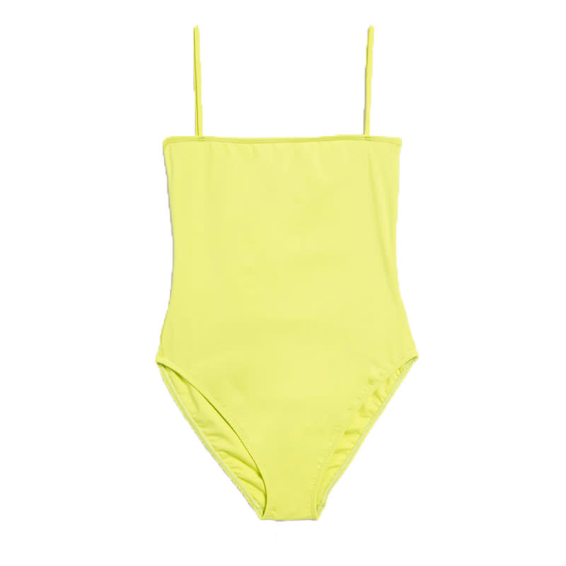 <a rel="nofollow noopener" href="http://www.nu-swim.com/shop/straight-one-piece" target="_blank" data-ylk="slk:Straight One Piece, Nu Swim, $118Solange is a fan of this brand's minimalist styles, just saying.;elm:context_link;itc:0;sec:content-canvas" class="link ">Straight One Piece, Nu Swim, $118<p>Solange is a fan of this brand's minimalist styles, just saying.</p> </a>