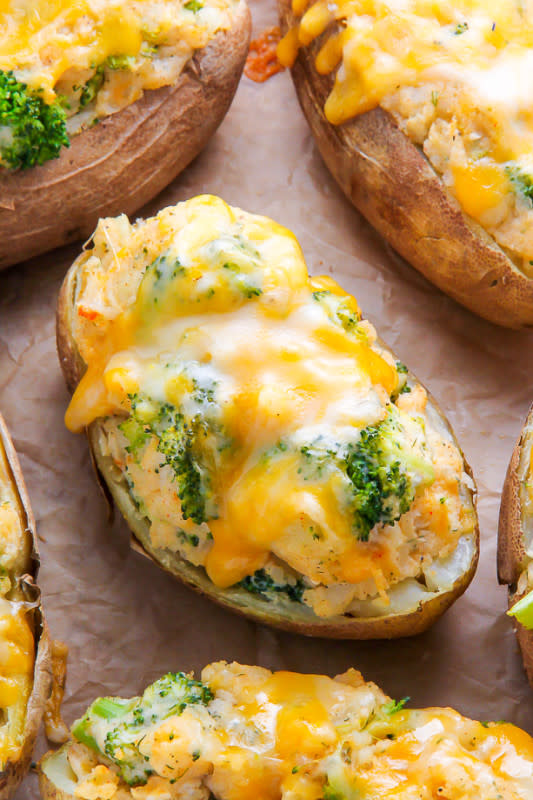 <p>Baker By Nature</p><p>These broccoli and cheddar twice-baked potatoes are the epitome of comfort food! Add a salad to make them a full meal.</p><p><strong>Get the recipe: <a href="https://bakerbynature.com/broccoli-and-cheddar-twice-baked-potatoes/" rel="nofollow noopener" target="_blank" data-ylk="slk:Broccoli and Cheddar Twice-Baked Potatoes;elm:context_link;itc:0;sec:content-canvas" class="link rapid-noclick-resp">Broccoli and Cheddar Twice-Baked Potatoes</a></strong></p>