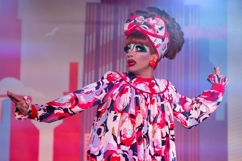 Bianca Del Rio performs on stage at 'Voss Events presents Drive 'N Drag' at the Rose Bowl on March 19, 2021 in Pasadena, California. (Photo by Emma McIntyre/Getty Images)