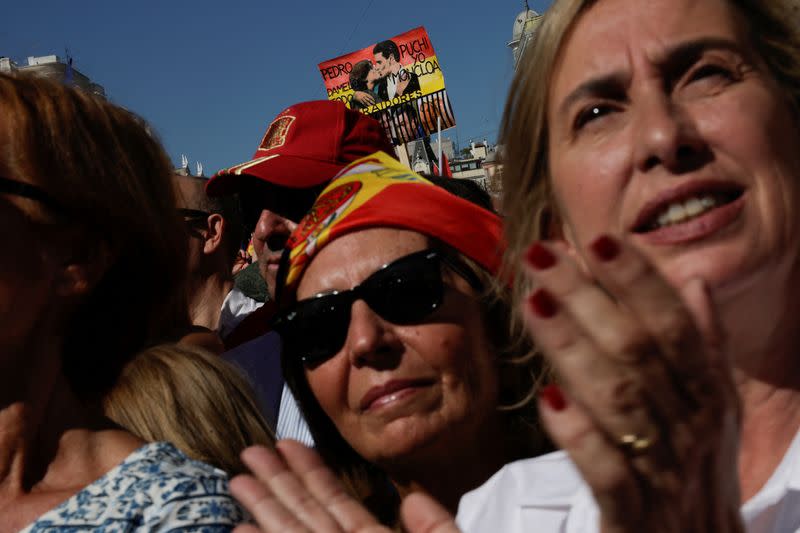 Spain's opposition People's Party holds a rally against a possible amnesty for Catalan separatist leaders, Madrid