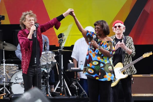 Mick Jagger and Irma Thomas at the New Orleans Jazz & Heritage Festival - Credit: Erika Goldring/Getty Images