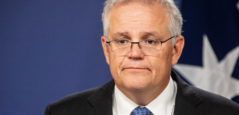 Scott Morrison has given a press conference about the dire situation in India. Source: Getty