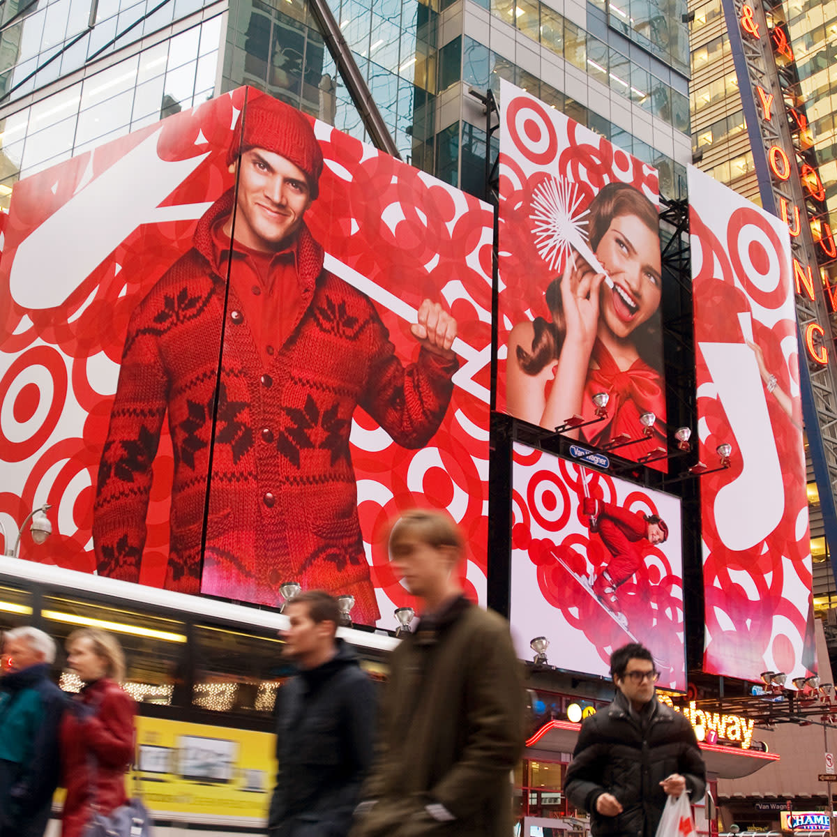 target christmas billboard NYC