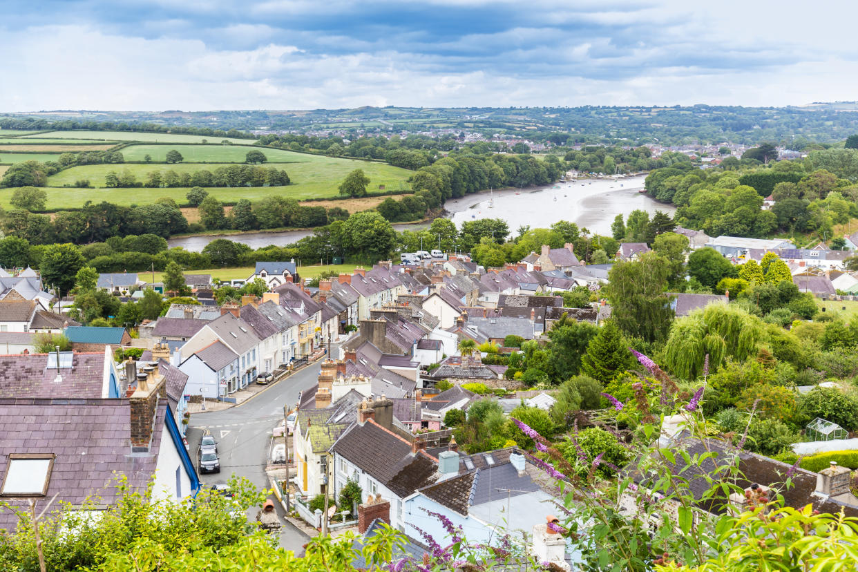 View on the town Cardigan and the river Teifi on he coast of  Pembrokeshire, in Wales, UK. (Getty Images)