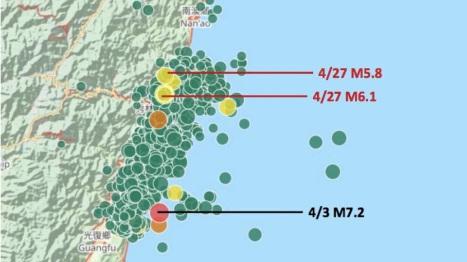 近日地震不斷。（圖／氣象署提供）