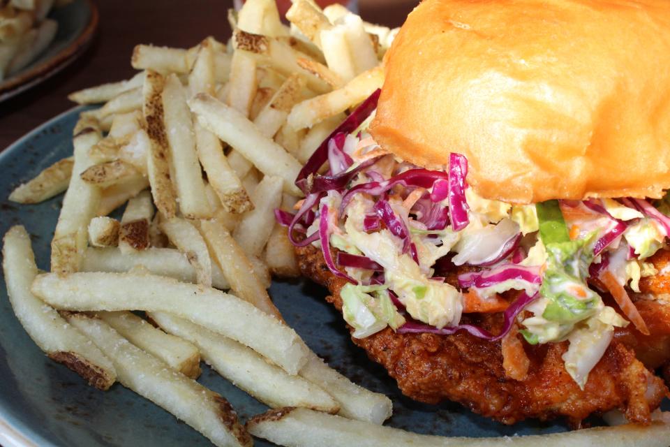 Andre's Hot Chicken sandwich is a feature on the menu at Bandit Tavern and Hideaway.