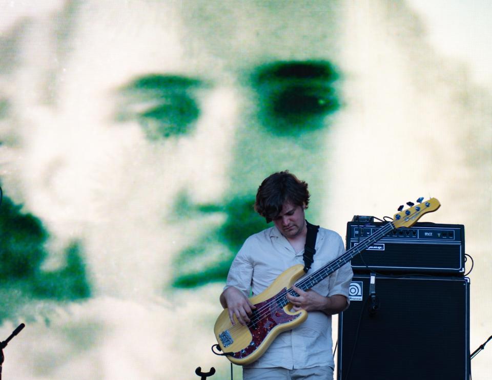 BADBADNOTGOOD performs at Desert Daze in Lake Perris, Calif., on October 2, 2022.