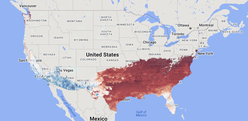 Early spring has arrived across much of the Gulf and East Coast. 