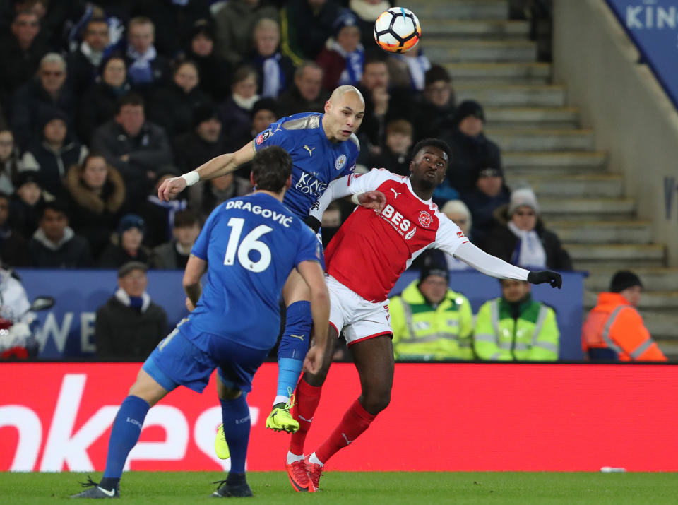 Yohan Benalouane may consider himself lucky to have finished the match on the pitch after a dangerous first half tackle