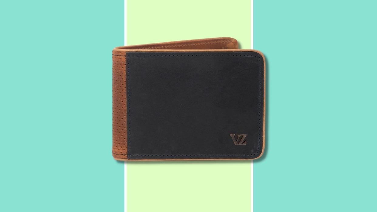 A VELEZ minimalist leather wallet.