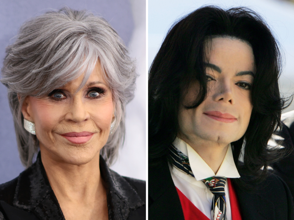 Jane Fonda and Michael Jackson (Getty Images)