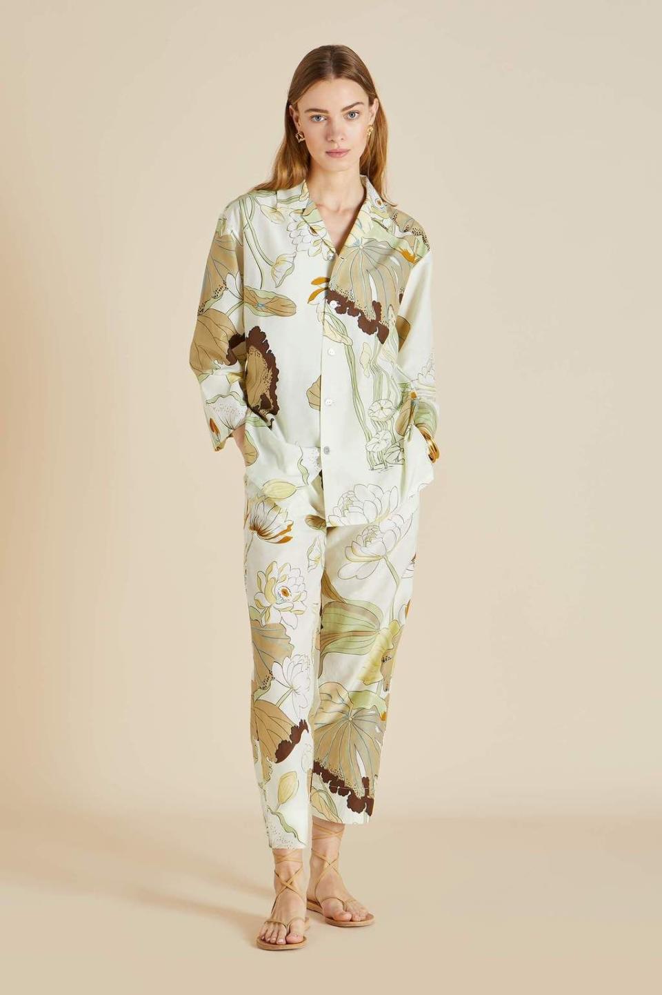 Casablanca Horus Cotton-Silk Pajama