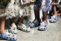 <p>Okay, so we all know that Crocs aren’t the coolest things in the world, so we were all slightly bemused when Chrstiphone Kane decided to do a collab with the brand. However, the makeover which includes adding marble print and crystals is an improvement. Ready or not, Crocs are now kinda cool.<i> [Photo: Crocs/ Instagram]</i></p>