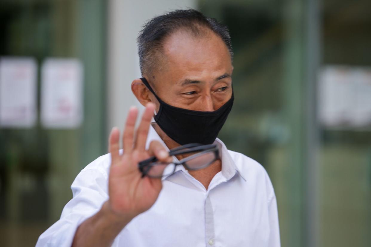 Poh Cher Wee was charged in court for breaching circuit breaker measures. (PHOTO: Dhany Osman / Yahoo News Singapore)