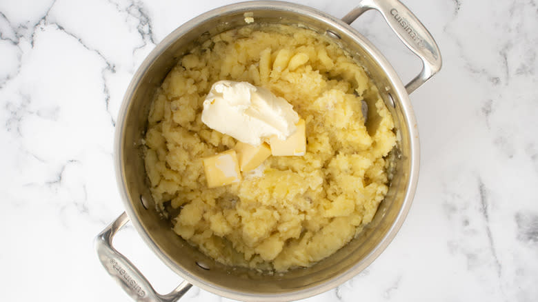 mashed potatoes with cream cheese