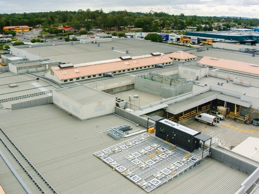 Wing delivery operation in Logan, Australia