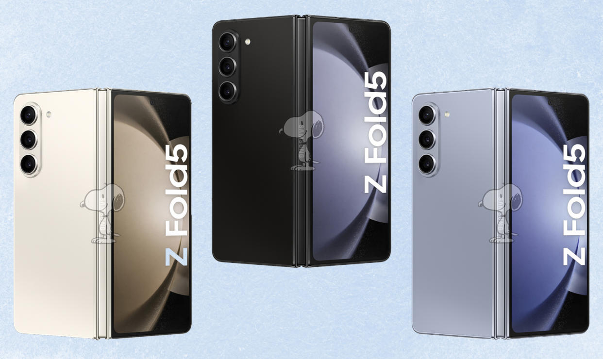  Alleged renders of the Galaxy Z Fold 5 