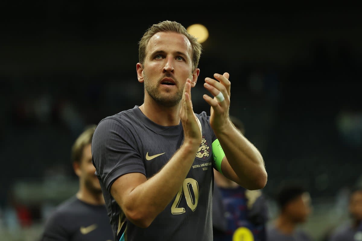 On target: Harry Kane did end up scoring off the bench for England against Bosnia and Herzegovina (The FA via Getty Images)