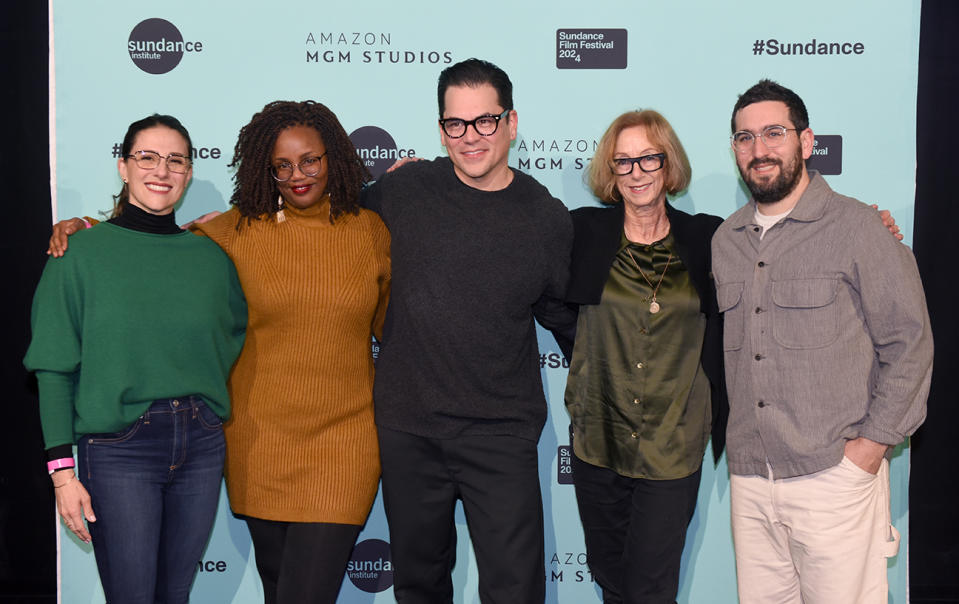 Amazon MGM Studios’ Brianna Oh, producer Toni Kamau, producer Jonathan Wang, Sundance Institute’s Michelle Satter and producer Becker-Patton at the Sundance Institute Producers Awards on Jan. 21, 2024.