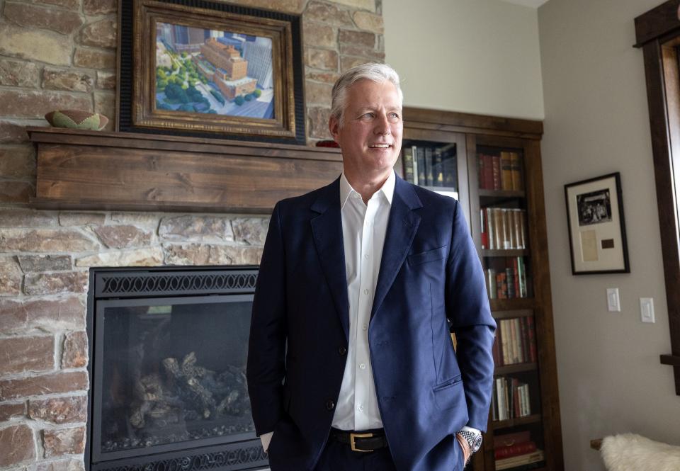 Former national security adviser to President Donald Trump and potential candidate for U.S. Senate Robert C. O’Brien talks after doing an interview at his home in the Greater Salt Lake area on Tuesday, July 18, 2023. | Scott G Winterton, Deseret News