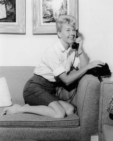 Actor and singer Doris Day poses at the Sahara Hotel-Casino in Las Vegas, Nevada, U.S. on September 14, 1956. Courtesy Las Vegas News Bureau/Handout via REUTERS