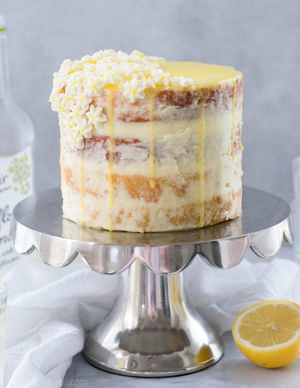 <strong>Get the <a href="http://followtheruels.com/2018/04/lemon-elderflower-cake/" target="_blank">Lemon Elderflower Cake</a> recipe from Follow the Ruels.</strong>