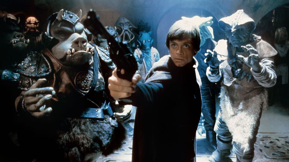 Luke reunites with Han and Leia and forgives his father in "Return of the Jedi." - Lucasfilm Ltd/Everett Collection