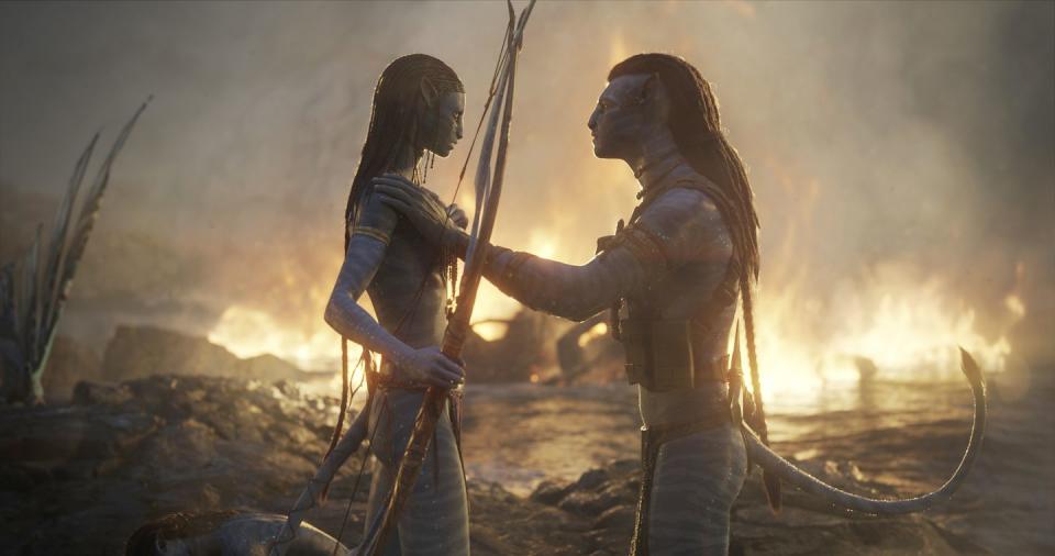 neytiri and jake sully, avatar the way of water